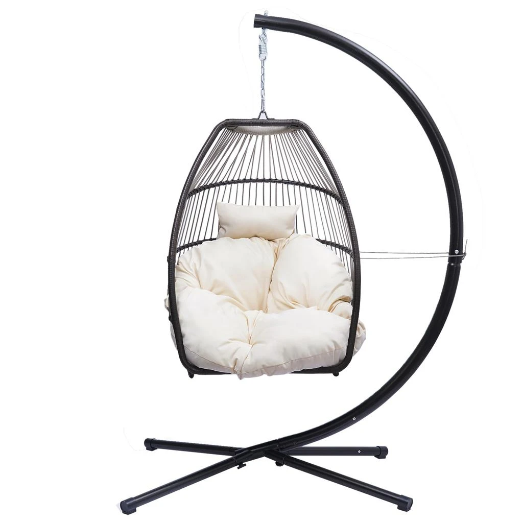 Outdoor Patio Wicker Folding Hanging Chair 商品