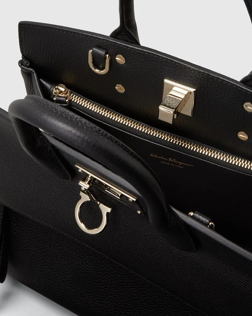 商品Salvatore Ferragamo|Studio Bag Small Leather Satchel,价格¥18847,第3张图片详细描述