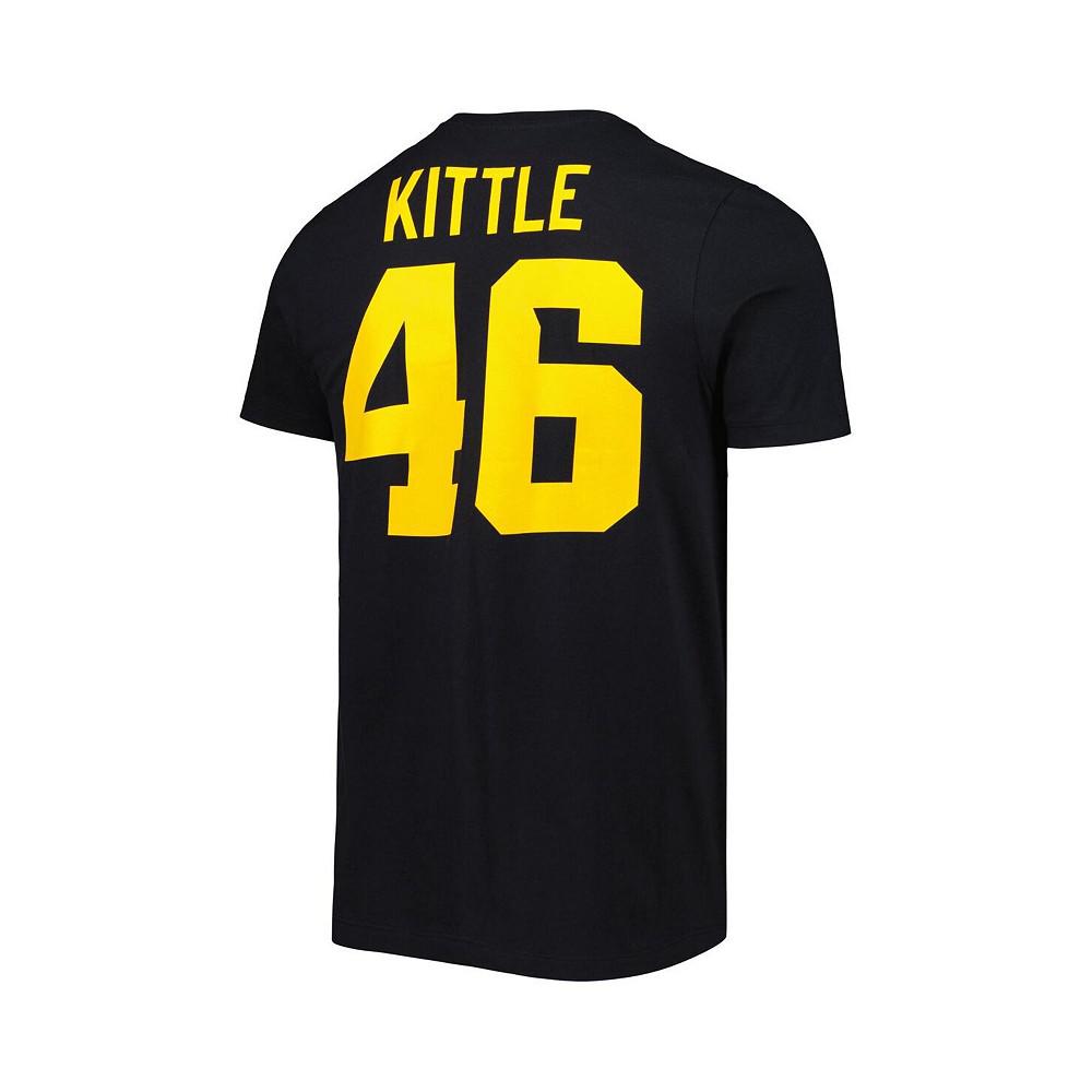Men's George Kittle Black Iowa Hawkeyes Alumni Name and Number Team T-shirt商品第4张图片规格展示