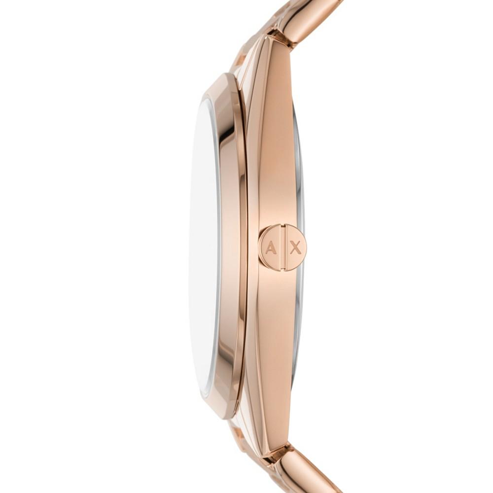 Women's Multifunction Rose Gold-Tone Stainless Steel Bracelet Watch商品第2张图片规格展示