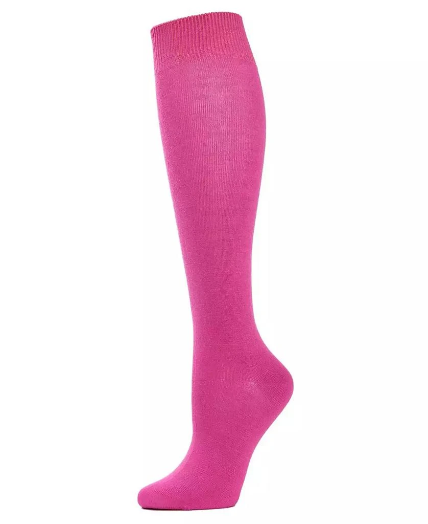 商品Memoi|Women's Bamboo Blend Knit Knee High Socks,价格¥102,第1张图片详细描述