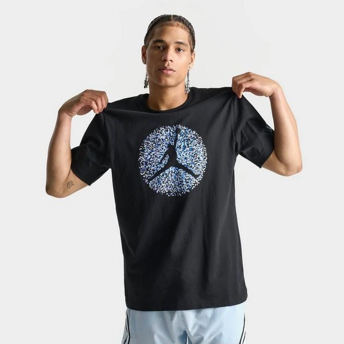 商品Jordan|Men's Jordan Flight Essentials Pointillism Logo Graphic T-Shirt,价格¥112,第1张图片