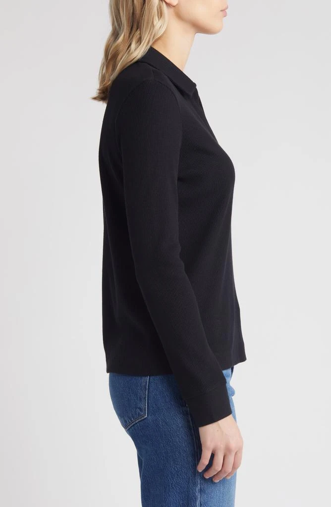 商品Caslon|Long Sleeve Thermal Polo,价格¥101,第3张图片详细描述