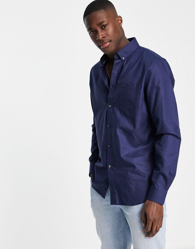 商品Lacoste|Lacoste long sleeve shirt in navy,价格¥359,第5张图片详细描述