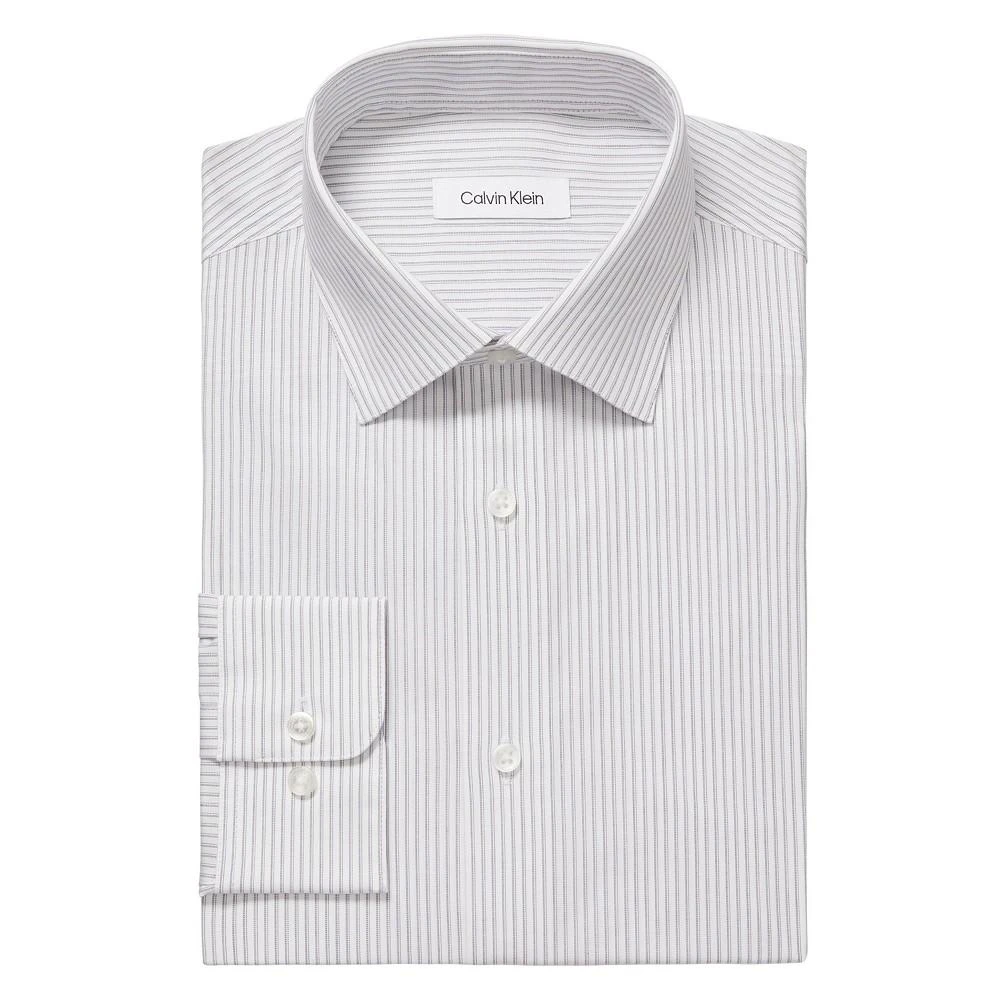 商品Calvin Klein|Men's Steel+ Slim Fit Stretch Wrinkle Resistant Dress Shirt,价格¥318,第3张图片详细描述