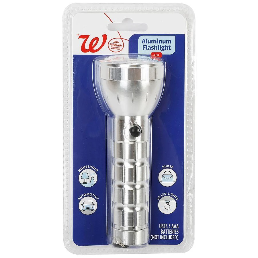 商品Walgreens|LED Aluminum Flashlight,价格¥37,第2张图片详细描述