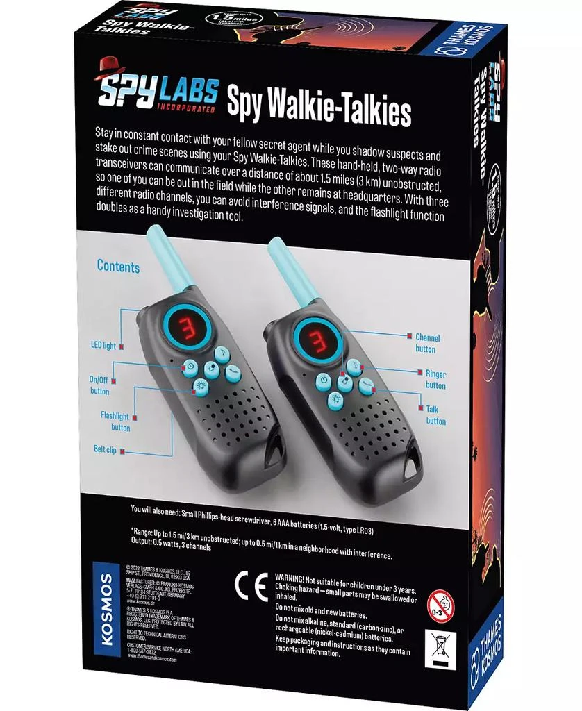 商品Thames & Kosmos|Spy Labs: Spy Walkie-Talkies Investigation Kit,价格¥299,第2张图片详细描述