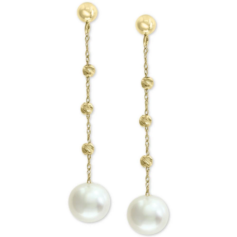 商品Effy|EFFY® Cultured Freshwater Pearl (8mm) Beaded Drop Earrings in 14k Gold,价格¥2259,第1张图片
