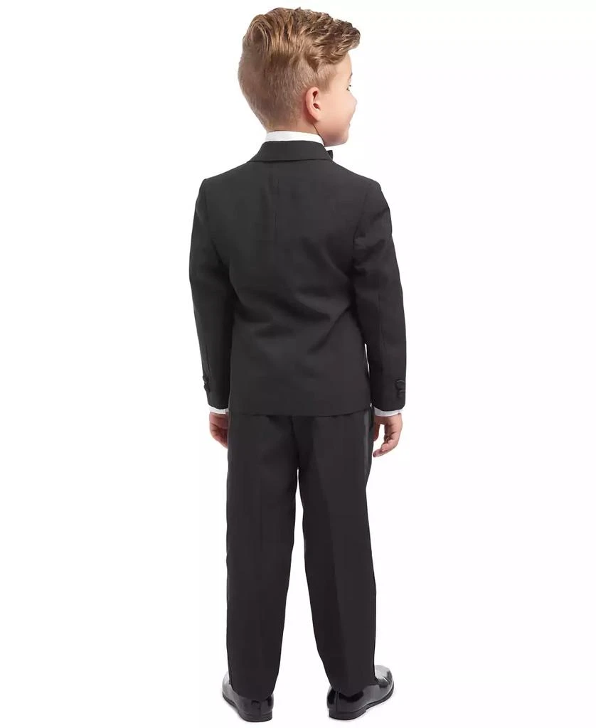 商品Nautica|4-Piece Tuxedo Suit, Shirt & Bowtie, Toddler and Little Boys,价格¥456,第3张图片详细描述