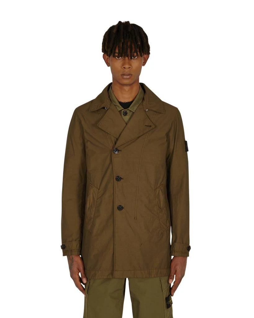 商品Stone Island|Naslan Light Watro Trench Coat Green,价格¥3127,第1张图片