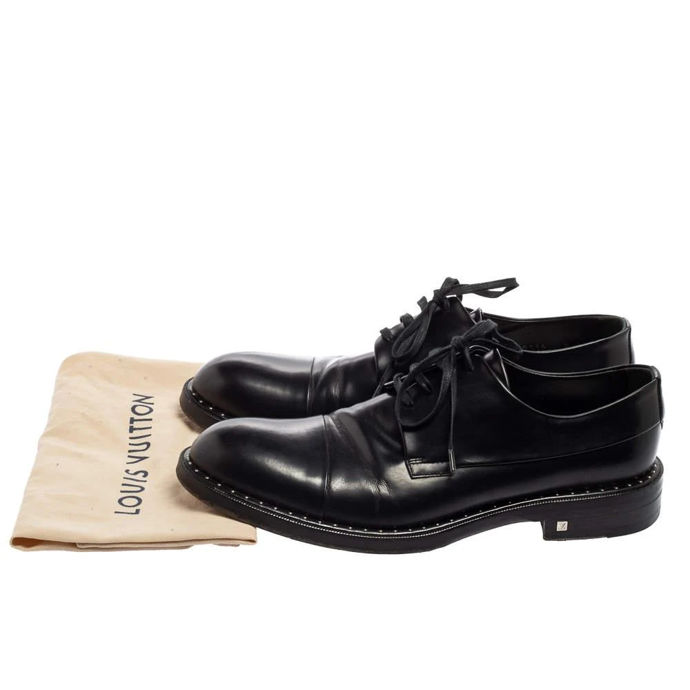 Louis Vuitton Black Leather Lace Up Derby Size 42 商品