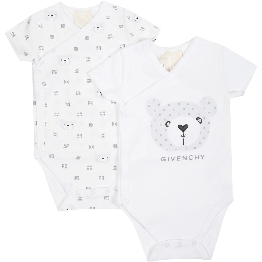 商品Givenchy|White Set For Babies With Logo,价格¥1504,第1张图片