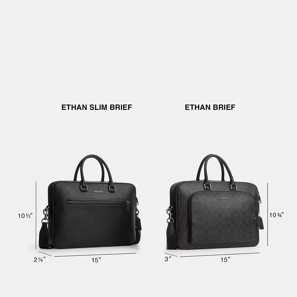 Coach ★ Ethan Slim Brief In Signature Canvas COACH® Outlet | Ethan Slim Brief