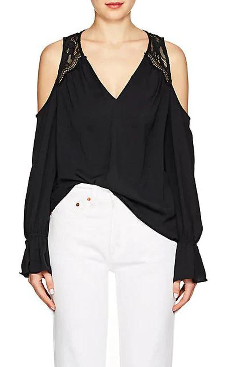 商品Ramy Brook|Abigail Matte Georgette Top,价格¥479,第1张图片