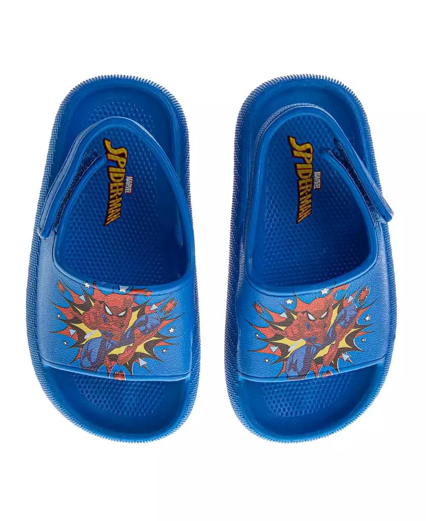 商品Spider-Man|Toddler Boys Marvel Hook and Loop Backstrap Slides,价格¥221,第1张图片
