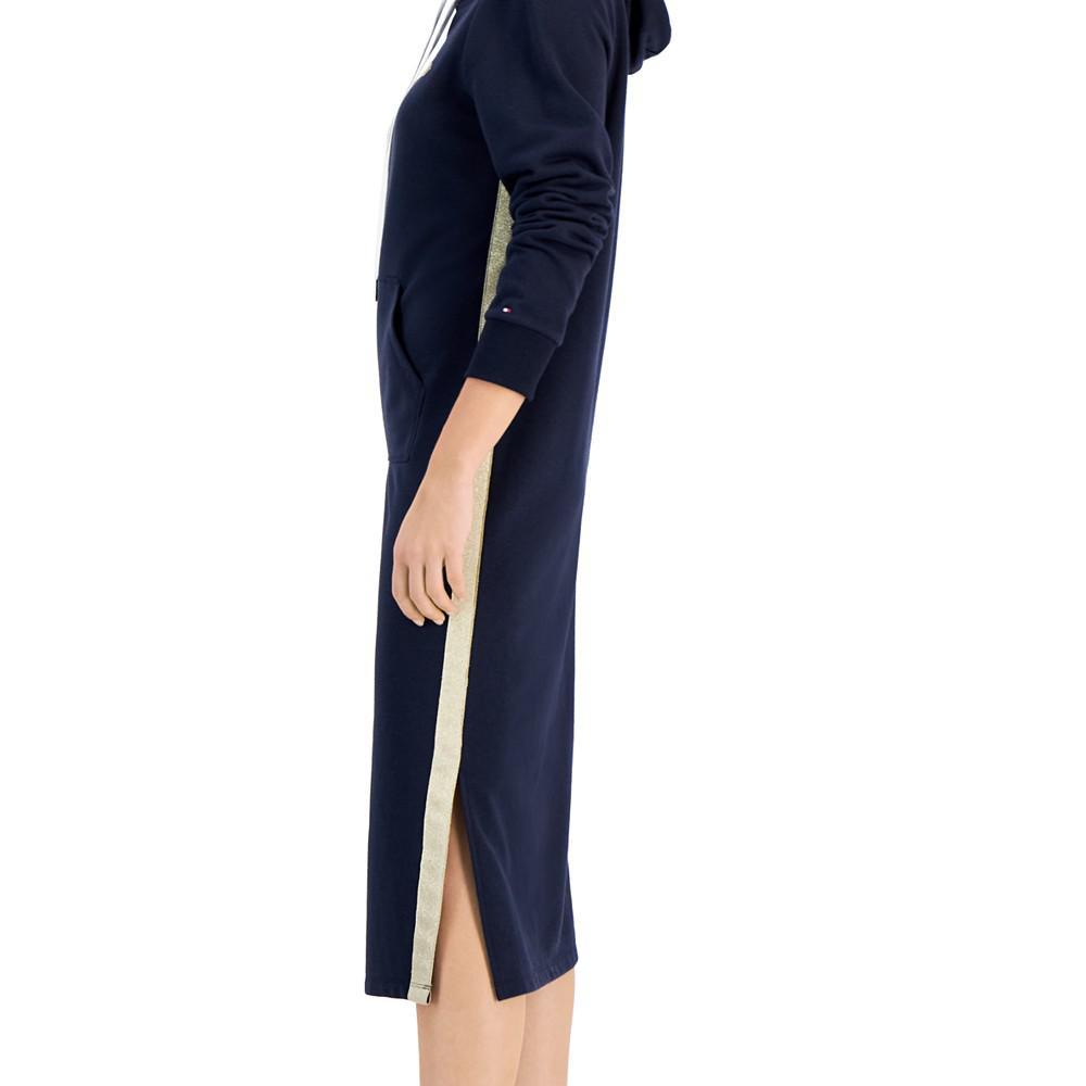 商品Tommy Hilfiger|Women's Hooded Logo Long-Sleeve Midi Dress,价格¥469,第6张图片详细描述