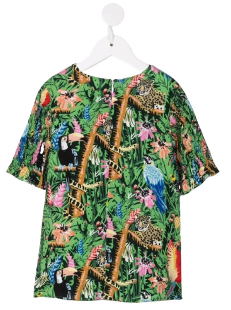 商品Kenzo|T-shirt In Viscosa Stampa Jungle Kenzo Kids Bambina,价格¥840,第2张图片详细描述