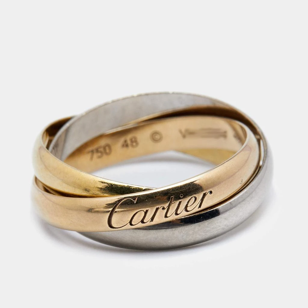 商品[二手商品] Cartier|Cartier Trinity 18k Three Tone Gold Small Model Rolling Ring Size 48,价格¥5020,第2张图片详细描述