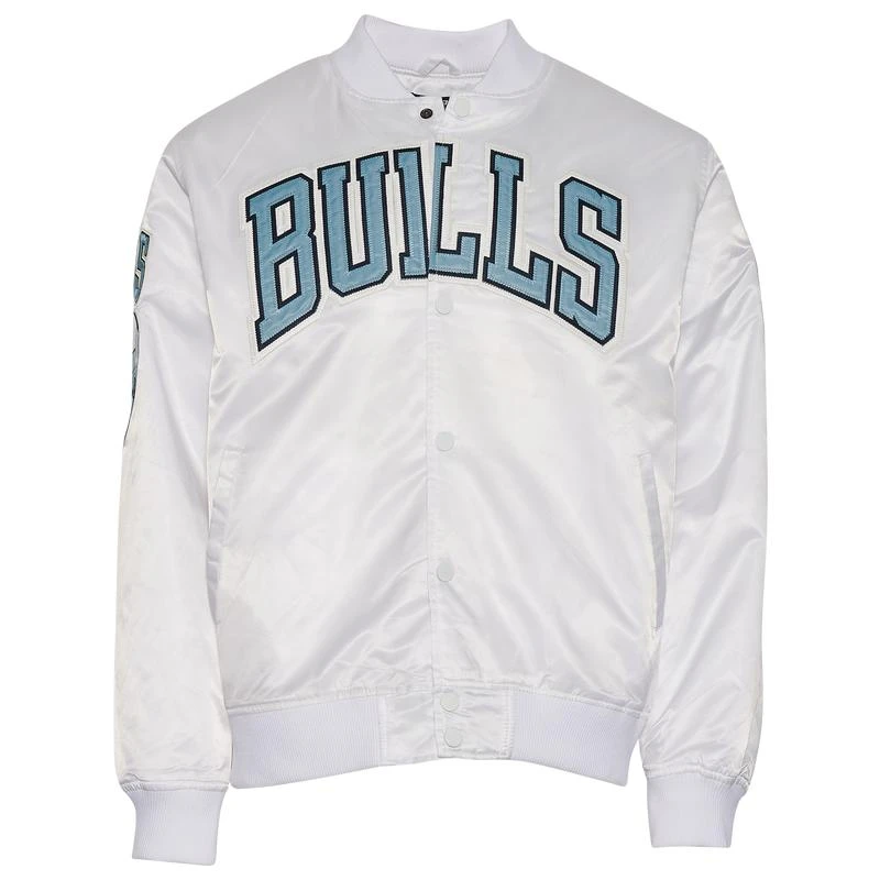 商品Pro Standard|Pro Standard Bulls NBA Satin Jacket - Men's,价格¥595,第1张图片