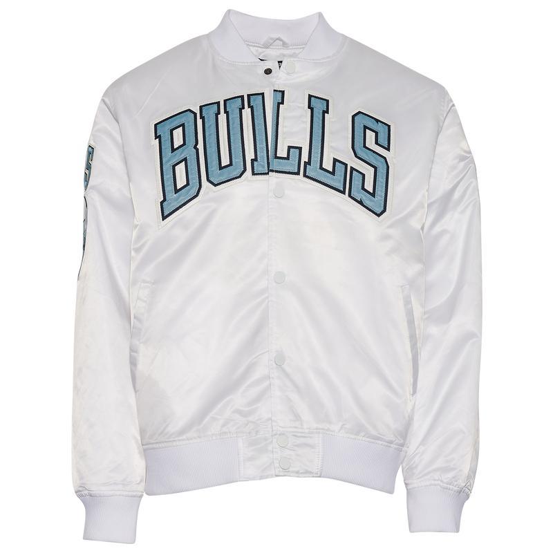 商品Pro Standard|Pro Standard Bulls NBA Satin Jacket - Men's,价格¥931,第1张图片