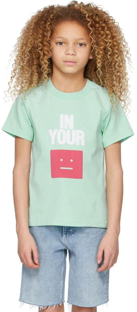 商品Acne Studios|Kids Green Nash Slogan T-Shirt,价格¥585,第2张图片详细描述