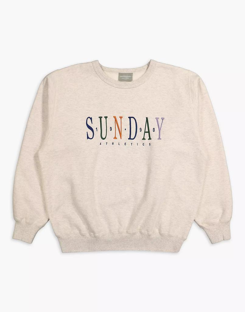 商品Madewell|Good for Sunday Heritage Oversized Crewneck,价格¥688,第5张图片详细描述