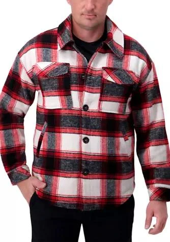 商品Haggar|Supersoft Plaid Shacket,价格¥544,第1张图片