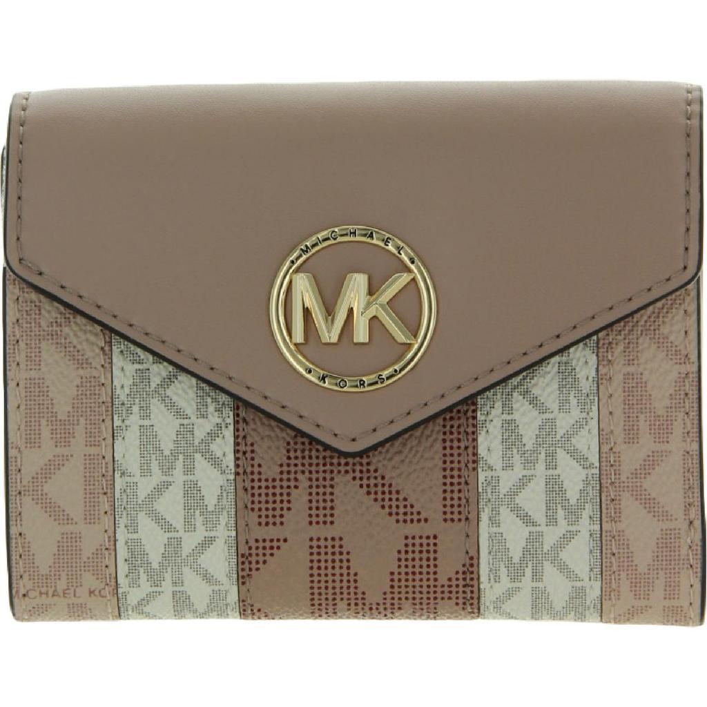 商品Michael Kors|Michael Kors Womens Carmen Leather Flap Bifold Wallet,价格¥773,第3张图片详细描述