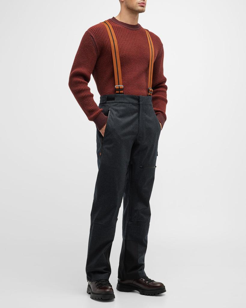 商品Zegna|Men's Techmerino™ 3-Layer Ski Trousers w/ Suspenders,价格¥12129,第1张图片