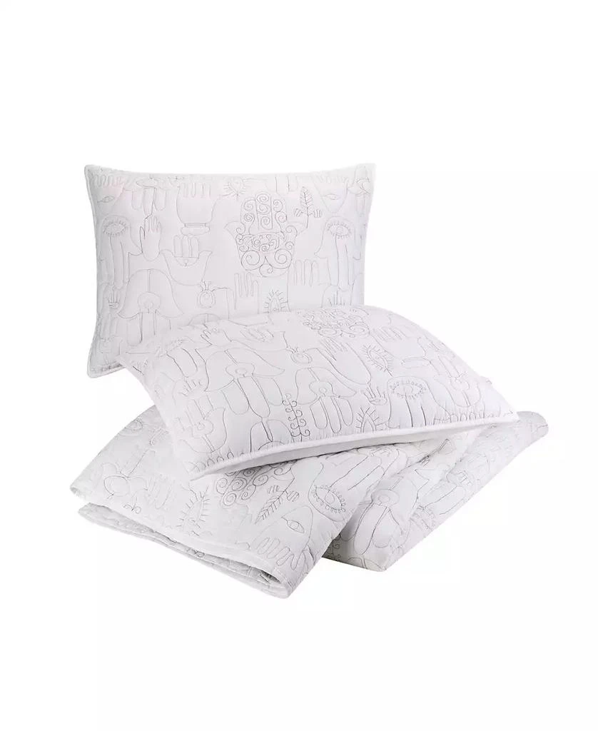 商品Justina Blakeney|Hamsa Cotton 3-Pc Quilt Set,价格¥598,第3张图片详细描述