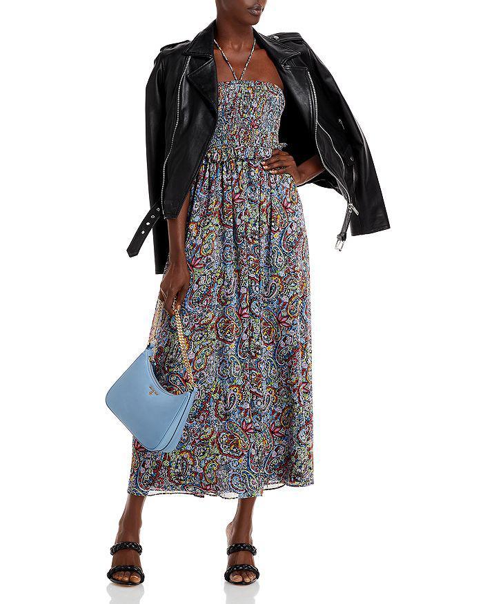 商品AQUA|Paisley Smocked Halter Midi Dress - 100% Exclusive,价格¥276,第5张图片详细描述