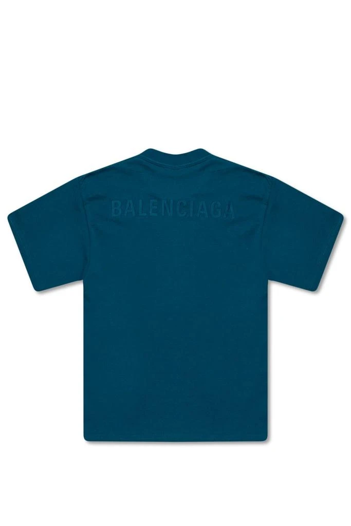 商品Balenciaga|Balenciaga Kids Logo Embroidered Crewneck T-Shirt,价格¥906,第2张图片详细描述