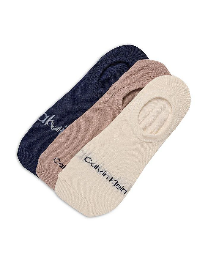 商品Calvin Klein|No Show Logo Liner Socks, Pack of 3,价格¥150,第1张图片详细描述