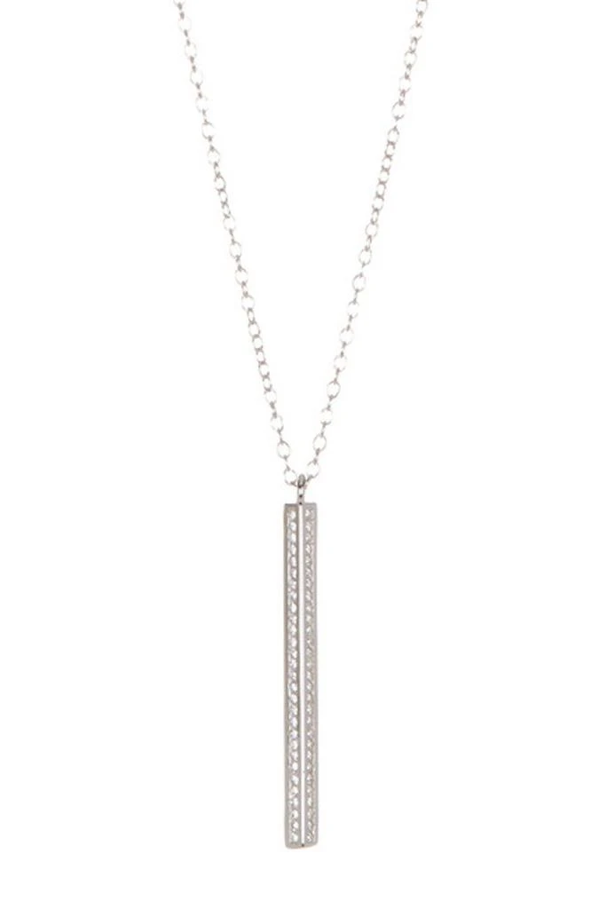 商品ADORNIA|Vertical Bar Necklace silver,价格¥350,第1张图片