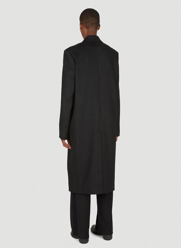 Single Breasted Coat in Black商品第4张图片规格展示