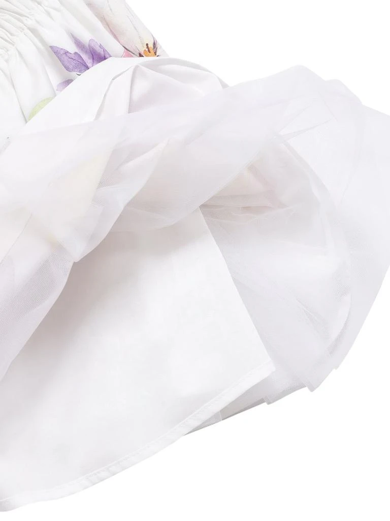 商品MONNALISA|Flower Print Cotton Poplin Dress,价格¥1651,第3张图片详细描述