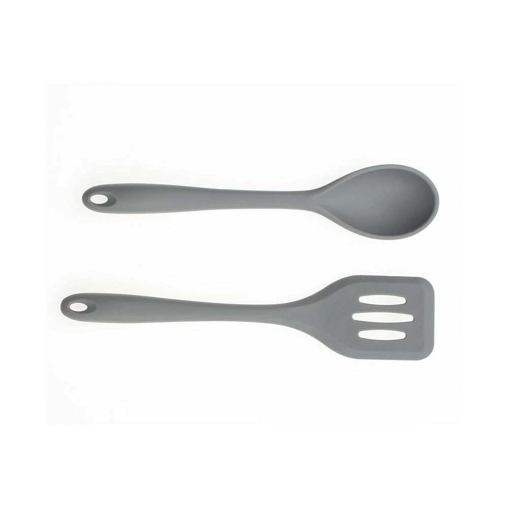 商品Art & Cook|2 Piece Silicone Slotted Turner and Solid Spoon Set,价格¥92,第1张图片