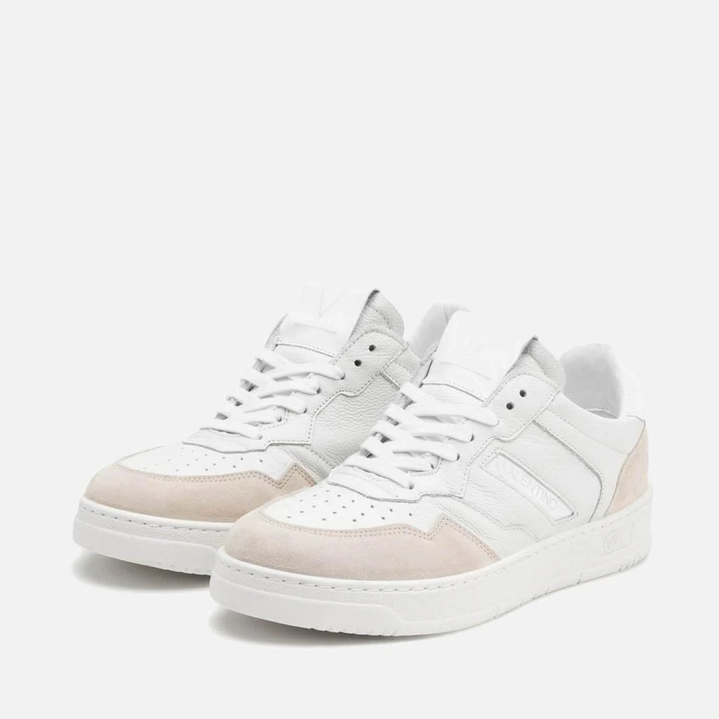 商品Valentino|Valentino Men's Apollo Basket Leather and Suede Trainers,价格¥993,第3张图片详细描述