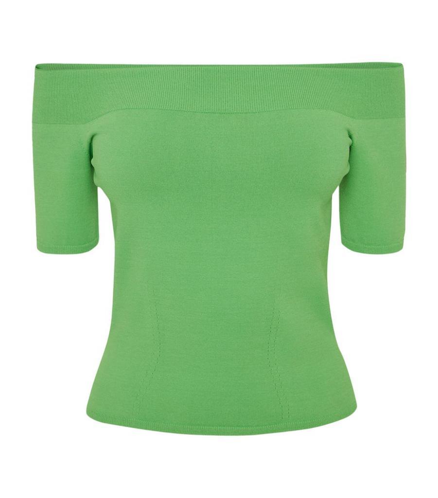 商品Alexander McQueen|Knitted Off-The-Shoulder Top,价格¥5609,第1张图片