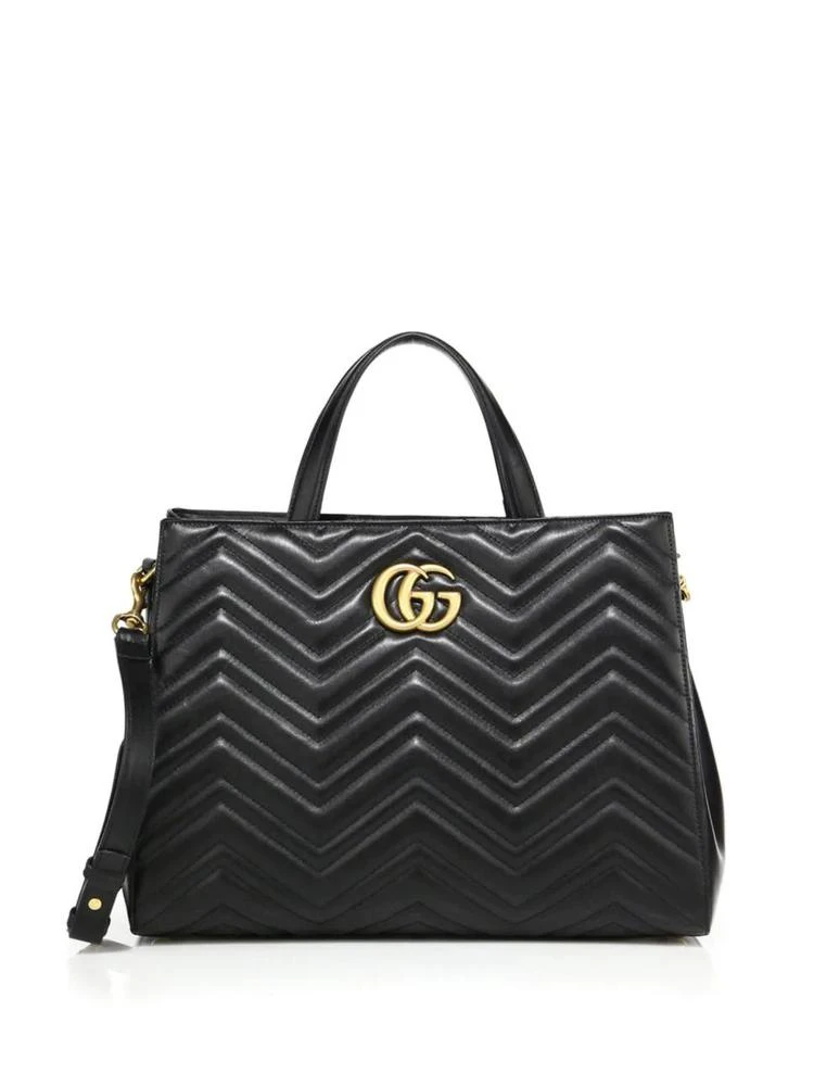 商品Gucci|GG 2.0 Marmont Matelassé Leather Top-Handle Tote,价格¥19493,第1张图片