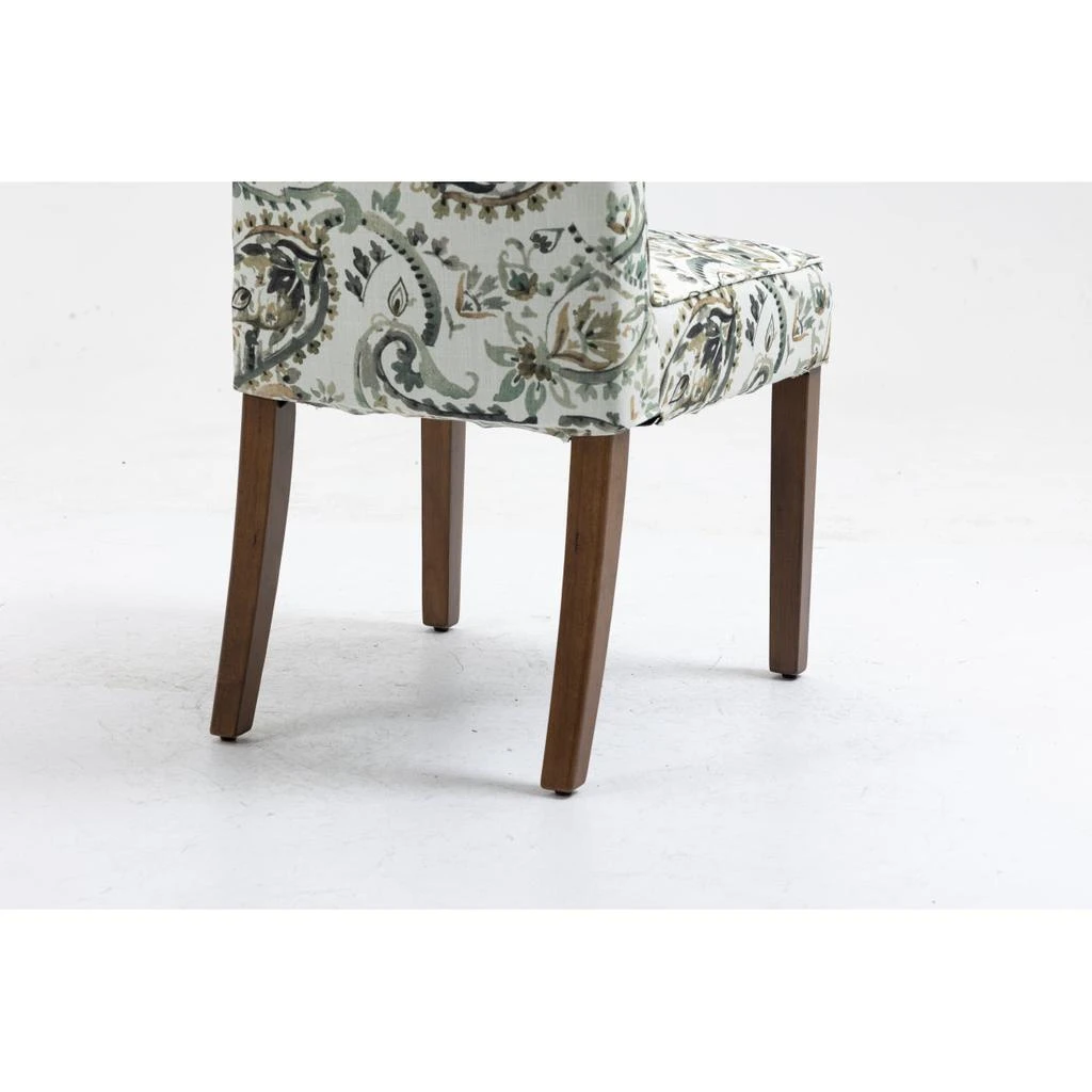 商品Simplie Fun|Cover Removable Interchangeable and Washable Taupe Cashew Fabric Upholstered Parsons Chair,价格¥1395,第5张图片详细描述