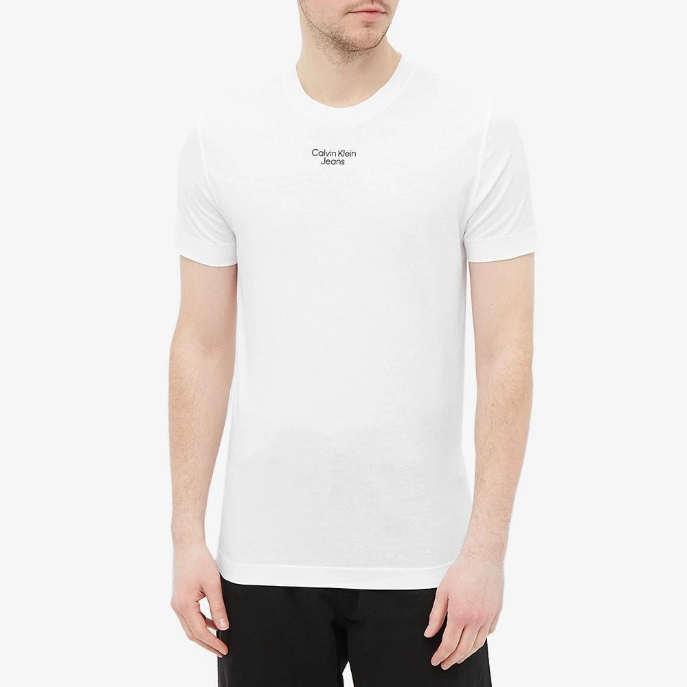 商品Calvin Klein|Calvin Klein Stacked Logo T-Shirt,价格¥203,第3张图片详细描述