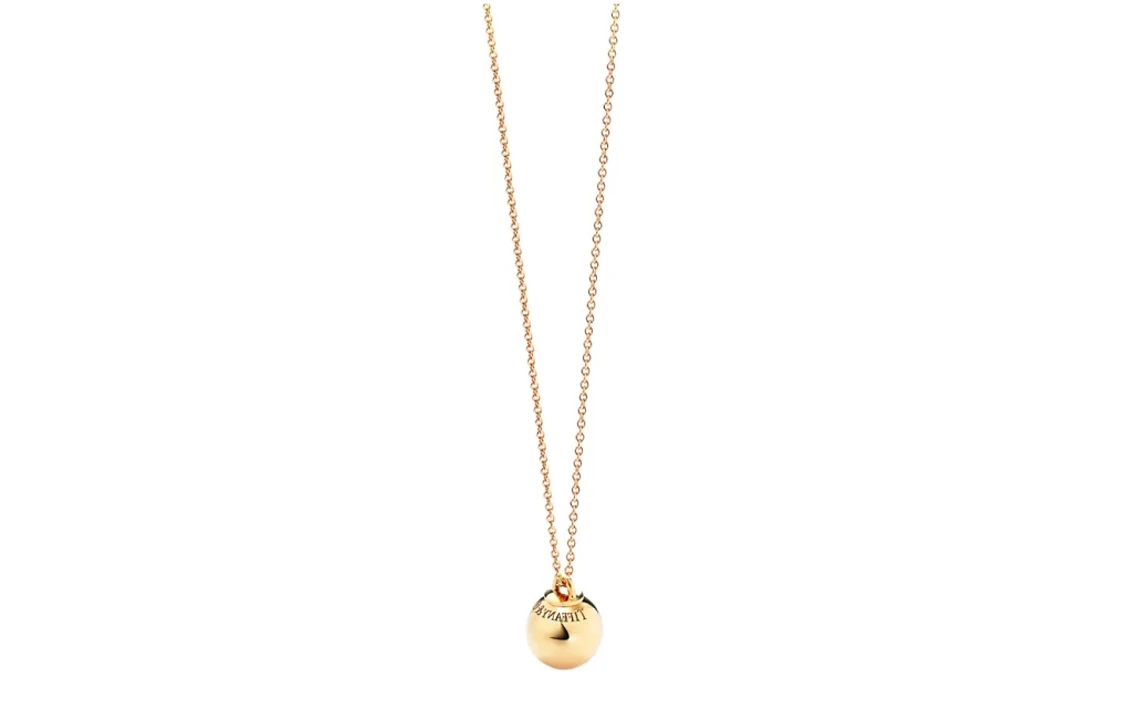 商品[国内直发] Tiffany & Co.|蒂芙尼 球形造型设计 18K金 项链 男女同款情侣款 金色,价格¥13194,第3张图片详细描述