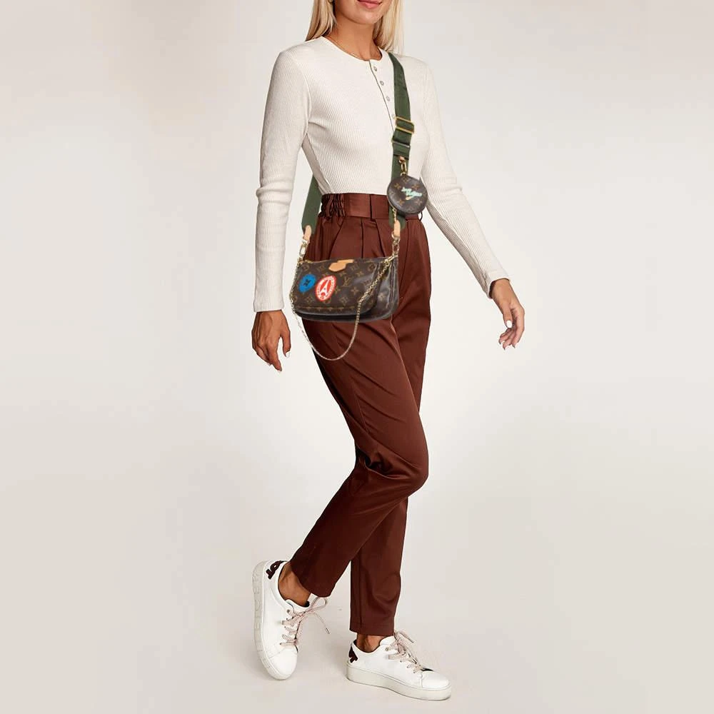 商品[二手商品] Louis Vuitton|Louis Vuitton Khaki Monogram Canvas My LV World Tour Multi Pochette Accessoires,价格¥14925,第2张图片详细描述