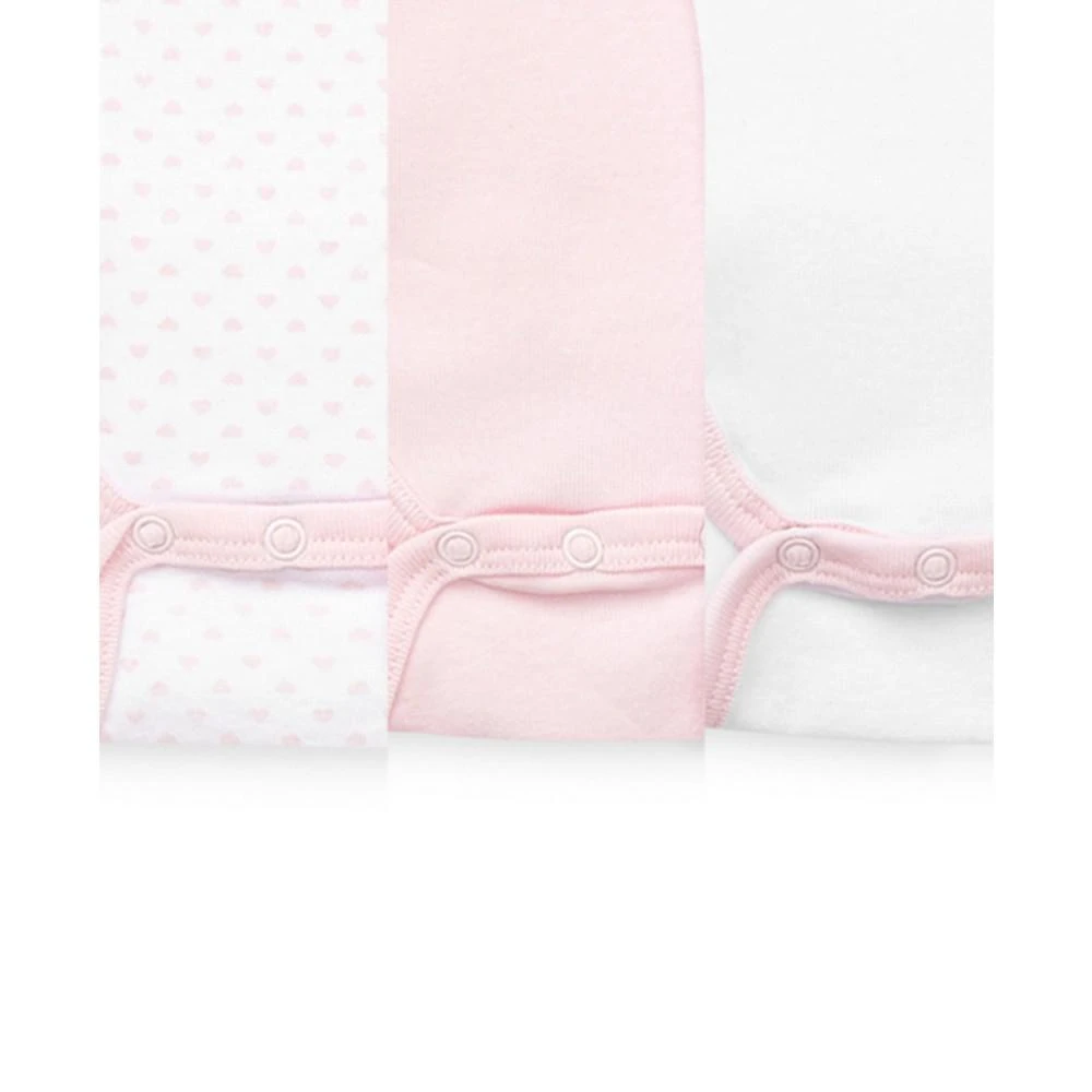 商品Little Me|Baby Girls Short Sleeved Bodysuits, Pack of 3,价格¥98,第3张图片详细描述