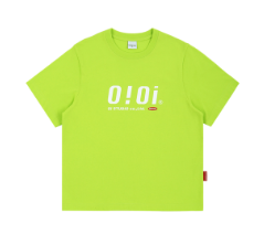 【享贝家】OIOI 休闲宽松短袖T恤 男女同款 绿色 T-SHIRTS-LIME商品第1张图片规格展示
