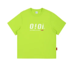 商品oioi|【享贝家】OIOI 休闲宽松短袖T恤 男女同款 绿色 T-SHIRTS-LIME ,价格¥186,第1张图片