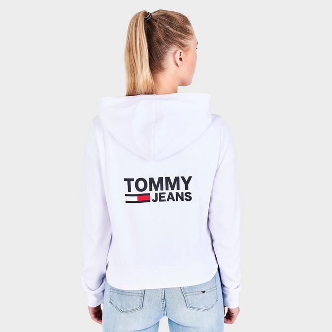 商品Tommy Hilfiger|Women's Tommy Jeans Logo Full-Zip Hoodie,价格¥370,第1张图片