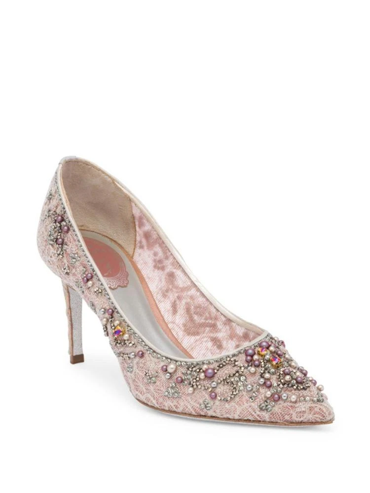 商品Rene Caovilla|Lace and Pearl Pumps,价格¥3374,第1张图片