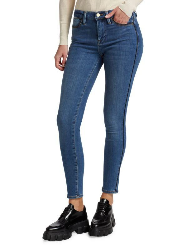 商品FRAME|Le High Piped Skinny Jeans,价格¥391,第3张图片详细描述